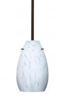 Besa Lighting 1TT-412619-LED-BR-L - Besa Pera 9 LED Pendant Carrera Bronze 1x9W LED, 15Ft. Cord