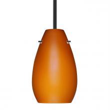 Besa Lighting 1TT-412680-BK - Besa Pera 9 Stem Pendant Black Amber Matte 1x100W Medium Base