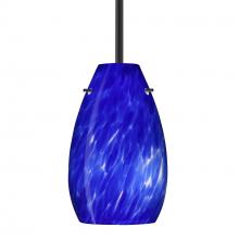 Besa Lighting 1TT-412686-BK - Besa Pera 9 Stem Pendant Black Blue Cloud 1x100W Medium Base
