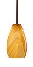 Besa Lighting 1TT-4126HN-LED-BR-L - Besa Pera 9 LED Pendant Honey Bronze 1x9W LED, 15Ft. Cord