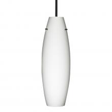 Besa Lighting 1TT-412707-BK - Besa Stem Pendant Suzi 18 Black Opal Matte 1x150W Medium Base A21