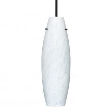 Besa Lighting 1TT-412719-BK - Besa Stem Pendant Suzi 18 Black Carrera 1x150W Medium Base A21