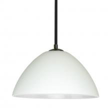 Besa Lighting 1TT-420107-BK - Besa Tessa Stem Pendant Black White 1x75W Medium Base