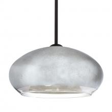 Besa Lighting 1TT-4345SF-BK - Besa Brio 14 Stem Pendant Black Silver Foil 1x75W Medium Base
