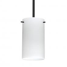 Besa Lighting 1TT-4404KR-BK - Besa Stem Stilo 7 Pendant Black Chalk 1x50W E12 base