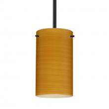 Besa Lighting 1TT-4404OK-BK - Besa Stem Stilo 7 Pendant Black Oak 1x50W E12 base
