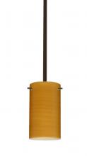 Besa Lighting 1TT-4404OK-BR-L - Besa Stem Stilo 7 Pendant Bronze Oak 1x50W E12 base, 15Ft. Cord