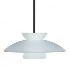 Besa Lighting 1TT-451325-BK - Besa Trilo 15 Stem Pendant Black Frost 1x75W Medium Base