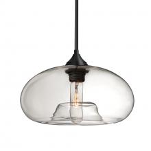 Besa Lighting 1TT-BANACL-BK - Besa Stem Pendant Bana Black Clear 1x60W Medium Base