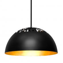 Besa Lighting 1TT-GORDY-BK - Besa Gordy Stem Pendant, Black Finish, 1x60W Medium Base