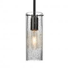 Besa Lighting 1TT-JUNI10CL-BK - Besa, Juni 10 Stem Pendant, Clear Bubble, Black, 1x60W Medium Base