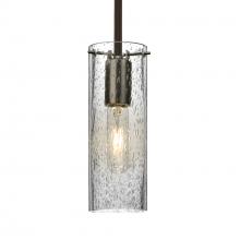 Besa Lighting 1TT-JUNI10CL-BR-L - Besa, Juni 10 Stem Pendant, Clear Bubble, Bronze, 1x60W Medium Base, 15Ft. Cord