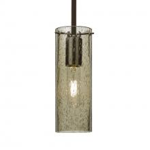 Besa Lighting 1TT-JUNI10LT-BR-L - Besa, Juni 10 Stem Pendant, Latte Bubble, Bronze, 1x60W Medium Base, 15Ft. Cord