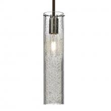 Besa Lighting 1TT-JUNI16CL-BR-L - Besa, Juni 16 Stem Pendant, Clear Bubble, Bronze, 1x60W Medium Base, 15Ft. Cord