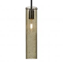 Besa Lighting 1TT-JUNI16LT-BK - Besa, Juni 16 Stem Pendant, Latte Bubble, Black, 1x60W Medium Base