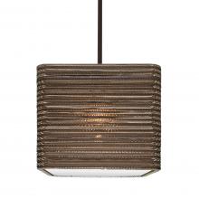 Besa Lighting 1TT-KIRK12-LED-BR-L - Besa, Kirk 12 Stem Pendant, Bronze Finish, 1x9W LED, 15Ft. Cord