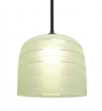 Besa Lighting 1TT-MITZI10CR-BK - Besa, Mitzi 10 Stem Pendant, Chartreuse, Black Finish, 1x40W Medium Base