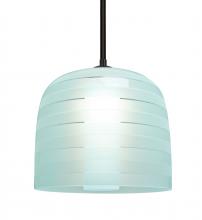 Besa Lighting 1TT-MITZI10CY-BK - Besa, Mitzi 10 Stem Pendant, Cyan, Black Finish, 1x40W Medium Base