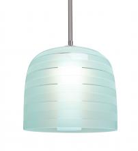 Besa Lighting 1TT-MITZI10CY-SN - Besa, Mitzi 10 Stem Pendant, Cyan, Satin Nickel Finish, 1x40W Medium Base
