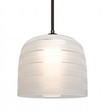 Besa Lighting 1TT-MITZI10FR-BR - Besa, Mitzi 10 Stem Pendant, Frost, Bronze Finish, 1x40W Medium Base