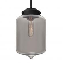 Besa Lighting 1TT-OLINSM-BK - Besa Olin Stem Pendant Black Smoke 1x60W Medium Base T10