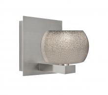 Besa Lighting 1WF-KENOSM-SN - Besa, Keno Vanity, Smoke Sand, Satin Nickel Finish, 1x60W G9 Base