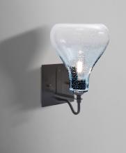 Besa Lighting 1WG-MELOBL-BK - Besa Melo Wall, Blue/Bubble, Black Finish, 1x60W Medium Base