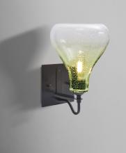 Besa Lighting 1WG-MELOCR-BK - Besa Melo Wall, Chartreuse/Bubble, Black Finish, 1x60W Medium Base