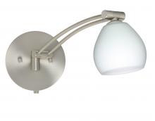 Besa Lighting 1WW-560507-SN - Besa Wall Tay Tay Satin Nickel Opal Matte 1x50W Halogen Gy6.35