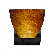 Besa Lighting 1WZ-757218-BK - Besa Wall Sasha Black Amber Cloud 1x75W Medium Base