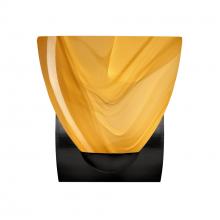 Besa Lighting 1WZ-7572HN-BK - Besa Wall Sasha Black Honey 1x75W Medium Base