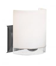 Besa Lighting 1WZ-CELTICCL-BK - Besa, Celtic Wall Sconce, Opal Glossy/Clear, Black Finish, 1x60W Medium Base