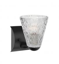 Besa Lighting 1WZ-NICO5CL-BK - Nico 5 Wall, Clear Stone, Black Finish, 1x60W Medium Base
