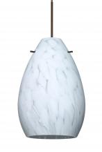 Besa Lighting 1XC-171319-LED-BR-L - Besa Pendant Pera 6 Bronze Carrera 1x5W LED, 15Ft. Cord