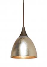 Besa Lighting 1XC-1758GF-BR-L - Besa Divi Pendant, Gold Foil, Bronze, 1x50W MAX GY6.35 Base, 15Ft. Cord