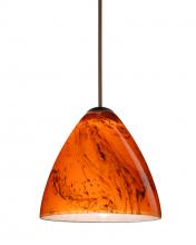 Besa Lighting 1XC-1779HB-LED-BR-L - Besa Pendant Mia Bronze Habanero 1x5W LED, 15Ft. Cord