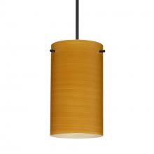 Besa Lighting 1XC-4404OK-BK - Besa Stilo 7 Pendant Black Oak 1x50W Halogen