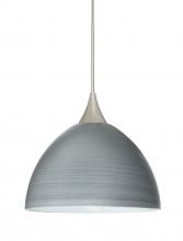 Besa Lighting 1XC-4679TN-LED-SN-L - Besa Pendant Brella Satin Nickel Titan 1x6W LED, 15Ft. Cord