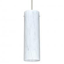 Besa Lighting 1XC-493019-SN-277-DIM010 - Besa Copa Pendant, Carrera, Satin Nickel, 1x50W MAX GY6.35 Base, 277V, 0-10V Dimming