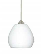 Besa Lighting 1XC-560507-SN-L - Besa Pendant Tay Tay Satin Nickel Opal Matte 1x50W MAX GY6.35 Base, 15Ft. Cord