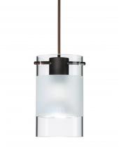Besa Lighting 1XC-6524EC-BR-L - Besa Pendant Scope 4 Bronze Clear/Frost 1x50W MAX GY6.35 Base MR16, 15Ft. Cord
