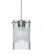 Besa Lighting 1XC-6524EC-SN-L - Besa Pendant Scope 4 Satin Nickel Clear/Frost 1x50W MAX GY6.35 Base MR16, 15Ft. Cord