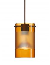 Besa Lighting 1XC-6524EG-BR-L - Besa Pendant Scope 4 Bronze Armagnac/Frost 1x50W MAX GY6.35 Base MR16, 15Ft. Cord