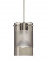 Besa Lighting 1XC-6524ES-SN-L - Besa Pendant Scope 4 Satin Nickel Smoke/Frost 1x50W MAX GY6.35 Base MR16, 15Ft. Cord