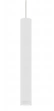 Besa Lighting 1XC-CAFE18WF-SN - Besa Cafe 18 Cord Pendant, White/Frost, Satin Nickel Finish, 1x50W MAX GY6.35 Base
