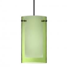 Besa Lighting 1XC-L44007-BK - Besa Pendant Pahu 4, Black Finish, Transparent Olive/Opal 1x35W MAX GY6.35 Base