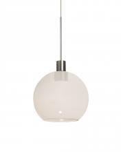 Besa Lighting 1XC-NEWTON6MW-LED-SN - Besa, Newton 6 Cord Pendant, Milky White, Satin Nickel Finish, 1x3W LED