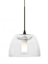 Besa Lighting 1XC-SPURCL-BR - Besa Spur Cord Pendant, Clear, Bronze Finish, 1x35W Halogen