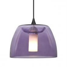 Besa Lighting 1XC-SPURPL-BK - Besa Spur Pendant, Plum, Black Finish, 1xMAX GY6.35 Base