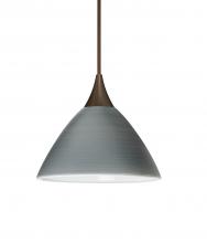 Besa Lighting 1XT-1743TN-LED-BR-L - Besa Pendant Domi Bronze Titan 1x6W LED, 15Ft. Cord